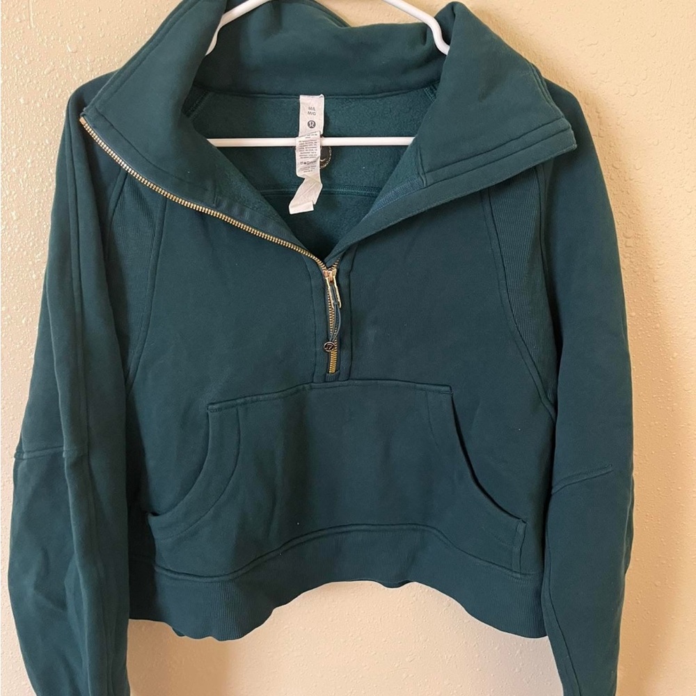 Lululemon Crop Scuba Funnel Neck